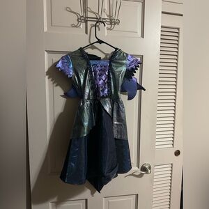 Girls Spirit Halloween Dragon Dress Costume With Hood Size Medium